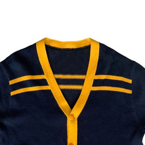 Diseña tu propio suéter tipo cárdigan de punto para hermandad, suéter de punto con cuello en V, ropa de alta calidad para mujer - Product Image 4