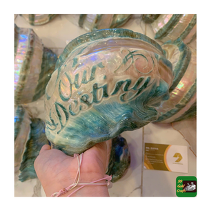 Venta al por mayor de concha gigante Turbo Marmoratus/carcasa Turbo verde azul, exportador de concha marina pulida decoración del hogar - Product Image 3