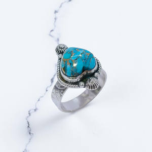 Joyería de Plata 925 y Anillos Finos de Plata con Turquesa Azul Cobre, Precio al por Mayor - Product Image 2