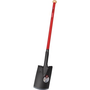 Bêche à main IDEAL Power Spade 280 x 190/180 mm, taille 2+, manche en tube d'acier avec bouton en bois dur, outil de jardin - Product Image 5