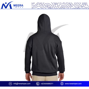 2025 Hot Selling <b>Plain</b> <b>Black</b> Color Men Drop Shoulder Hoodies Custom Logo 100%Cotton Fabric Heavy weight Quick Dry Men's <b>Hoodie</b> - Product Image 4