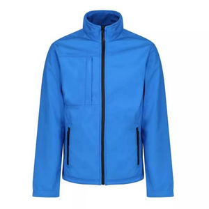 Vestes Softshell de couleur bleue, nouvelle arrivée, vente en gros, pour la course à pied coupe-vent, imperméables, col montant, veste Softshell - Product Image 1