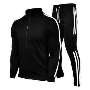 Nuevo cárdigan de primavera y otoño para hombre, traje deportivo con cuello levantado, ropa deportiva para jóvenes, conjunto informal ajustado para correr de dos piezas - Product Image 2