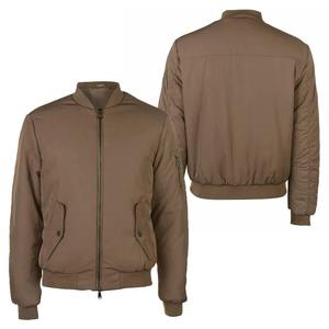 Blouson aviateur léger pour homme en toutes saisons avec intérieur chaud et col montant, logo avant, streetwear à coque fine - Product Image 3