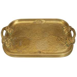 Ensemble de plateaux en métal doré de luxe turc pour le Ramadan, plateau carré pour servir des collations/des desserts, écologique, en stock, pour la maison, le bureau, Thanksgiving - Product Image 3