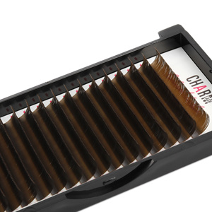 CharmLash larga duración m cURL pestañas marrones extensión de pestañas marrón ligero 0,03 marrón claro pestañas de visón individuales al por mayor - Product Image 1