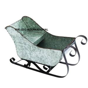 รถลากคริสต์มาสเหล็กทรงแปลกตา สีแดง ตกแต่งสวยงาม ขายดี คุณภาพสูงสุด - Product Image 4