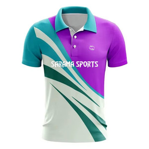 Camiseta Deportiva de Cricket para Hombre, Tejido Sólido con Logotipo Sublimado, Nuevo Diseño, Venta al Por Mayor, Personalizable - Product Image 1
