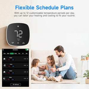 Умный термостат Tuya WiFi 24В с поддержкой Matter, беспроводной программируемый комнатный термостат с сенсорным управлением температурой, компоненты для систем ОВКВ - Product Image 4