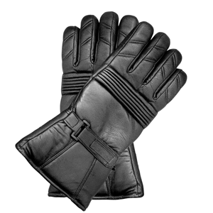 Gants de travail d'hiver en plein air avec pouce droit en cuir de mouton véritable, doublure chaude et respirante pour une prise en main confortable avec écran tactile - Product Image 1