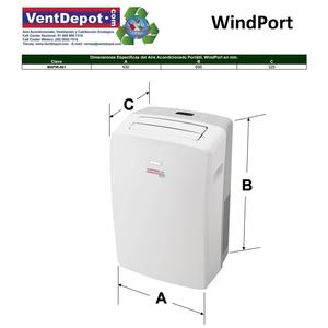 Potente Deshumidificador, MXPIR-001, 10200 BTU, 0.8 Toneladas, R41 - Product Image 5