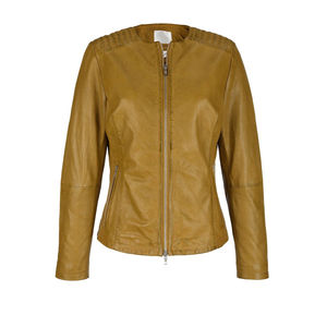 Chaqueta de Mujer 100% Cuero, Personalizable con Logotipo, Cierre de Cremallera, Sólida, para Venta al por Mayor, Transpirable, Talla Grande de Invierno - Product Image 4