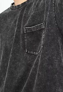 เสื้อยืดถักแบบฟอกสีสำหรับผู้ชาย ผลิตอย่างมืออาชีพ น้ำหนักเบา ทรงโอเวอร์ไซส์ สไตล์วินเทจ ระบายอากาศได้ดี ป้องกันการเกิดขุย - Product Image 3