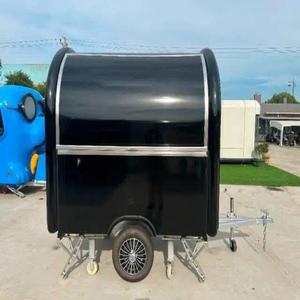 รถขายอาหารอลูมิเนียมเคลื่อนที่/รถพ่วงจัดเลี้ยงสำหรับอาหารว่างอาหารจานด่วนฮอทด็อกและไอศกรีมการใช้งาน - Product Image 1