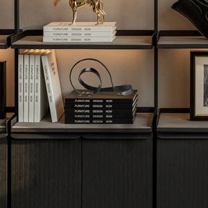 ประติมากรรมโลหะขายดี สไตล์โบราณสีดำ โมเดิร์น เหมาะสำหรับตกแต่งบ้าน ห้องนั่งเล่น และสำนักงาน - Product Image 1