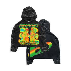 Sudaderas con capucha para hombre de talla grande más vendidas, sudaderas con capucha para hombre al por mayor, sudadera básica de tela polar con logotipo personalizado de calle de alta calidad - Product Image 2