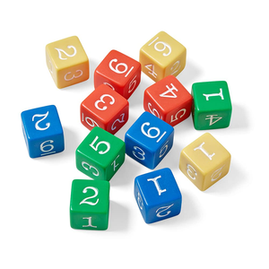 ลูกเต๋าอะคริลิคสำหรับ D6เกมกระดานพลาสติกขนาด16มม. มาตรฐานงานปาร์ตี้สีดำสำหรับเป็นของขวัญของเล่น - Product Image 3