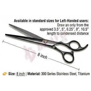 Matte Black Barber Scissors Professional Barber Scissors Razor Edge Hair Cutting <b>Shears</b> Salon <b>Tool</b> - Product Image 4