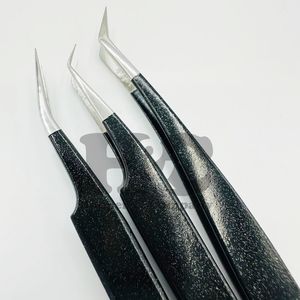 คีมหนีบขนตาสแตนเลสแบบมืออาชีพอุปกรณ์ต่อขนตาเพิ่มความคมชัดอุปกรณ์เพิ่มวอลลุ่มไฟเบอร์เพื่อความสวยงามทนทานสไตล์ใหม่ - Product Image 2