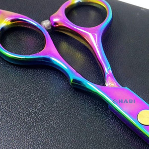 กรรไกรตัดผมสแตนเลสหลายสีแบบมืออาชีพส่งตรงจากผู้ผลิตส่งตรงจากโรงงาน - Product Image 6