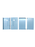 Panel penutup kabinet listrik lembaran logam dengan potongan presisi, desain lipatan, peralatan rumah panel, merek kustom, model kustom, Bac Ninh