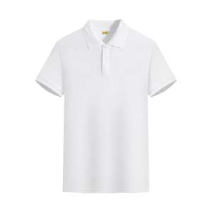 Polo de golf pour hommes et femmes en gros, impression personnalisée du logo, polyester, t-shirts courts à perles en relief - Product Image 4