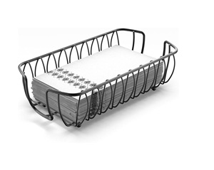 Porte-serviettes noir porte-serviettes en papier porte-serviettes pour table, salle de bain porte-serviettes cuisine Restaurant hôtel - Product Image 1