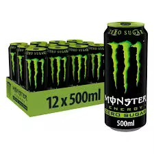 Bebida Energética Monster Fresca de Primera Calidad al por Mayor, Baja en Carbohidratos, Sin Azúcar, Certificada Halal, a Base de Agua con Aditivos - Product Image 5