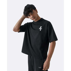 เสื้อยืดโอเวอร์ไซส์ลายอนิเมะสำหรับผู้ชาย เนื้อผ้าเจอร์ซีย์ระบายอากาศได้ดี 220 GSM ผ้าฝ้าย รับผลิตแบรนด์ส่วนตัว แบบ OEM ขายส่ง - Product Image 5
