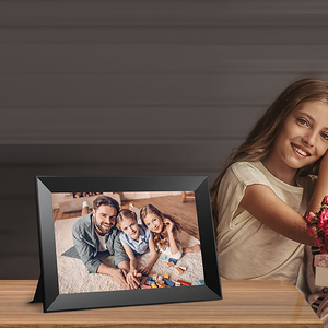 Cadre photo numérique à écran IPS de 10 pouces avec horloge WiFi Projection vidéo et musique Logo personnalisé Format <span class=keywords><strong>DLAN</strong></span> Compatibility-MP4 et MP3 - Product Image 2