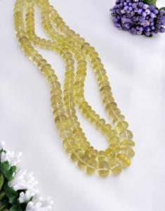 ลูกปัดเลมอนควอตซ์ธรรมชาติ ขนาด 8 มม. ถึง 13 มม. สำหรับทำเครื่องประดับชั้นดี - Product Image 1