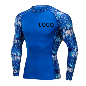 El último diseño su propio logotipo personalizado sublimado impreso UV Surf Rash Guard fabricante ropa deportiva personalizada Serigrafía - Product Image 1