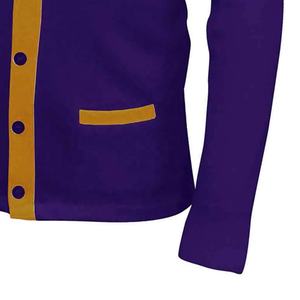 Fashion High Quality Sororities Logo Embroidery Patchwork Design Autumn Winter Breathable Quick Dry Customized Color Size <b>V</b>-<b>neck</b> - Product Image 2