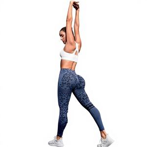 Leggings Deportivos para Mujer, Cintura Media, Color Sólido, Largos, Elásticos, Transpirables, para Yoga, Running, Entrenamiento, Ropa Deportiva Personalizada para Gimnasio - Product Image 2