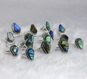 Natural Multi <b>Labradorite</b> Gemstone <b>Rings</b> Jewelry Beautiful Quality Coffin Shape <b>Labradorite</b> Jewelry for Retail - Product Image 3