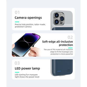 Universal USB Type <b>C</b> Interface <b>Battery</b> Pack with Slim Design Wireless Charging High Capacity Fast Charging Protective Features - Product Image 3