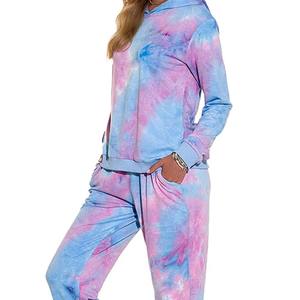 Conjunto de chándal gráfico multicolor para mujer, jersey con estampado de sublimación, Sudadera con capucha, ropa de calle Hip Hop para parejas, chándales para correr - Product Image 5