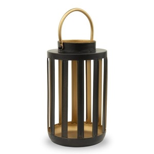 Lanterne à bougie cylindrique en métal décorative pour la maison Lampes et éclairage d'intérieur de grande taille Lanterne de sol décorative - Product Image 1