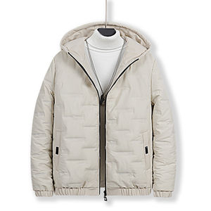 Veste d'hiver pour hommes de conception personnalisée OEM de haute qualité 250gsm 100% Nylon Water & Windproof Style Bomber avec tissu en toile - Product Image 1