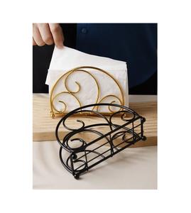 Venta caliente elegante soporte de papel de metal con recortes artísticos para mesa de comedor encimera decoración de baño y fácil uso - Product Image 1