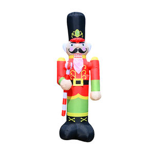 ทหารนัทแครกเกอร์เป่าลมขนาด 6 ฟุต พร้อมไฟ LED สำหรับตกแต่งวันหยุดในสวนหรืองานปาร์ตี้ - Product Image 2