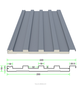 Paneles Sándwich de Aleación de Aluminio, Ecológicos, Resistentes al Agua/Fuego, Láminas de Techo con Aislamiento Térmico para Apartamentos y Hoteles - Product Image 2