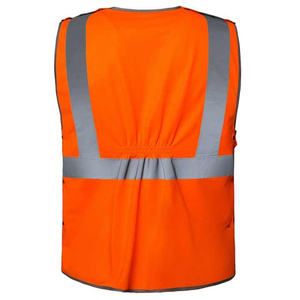 Logo personnalisé gilet de sécurité haute visibilité pour travailleur paramédical avec fermeture à glissière vêtements de travail gilet de course de sécurité pour la construction - Product Image 3
