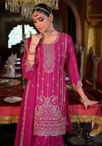 Vêtements de mariage Chinon avec broderie Salwar Costume Fabricant et fournisseur de Surat au taux le plus bas - Product Image 5