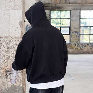 Fabricantes de fábrica Custom Boxy Fit Hoodie Streetwear Ropa Oversized Puff Print Custom Hoodies hombres Hoodies DDP Envío - Product Image 4