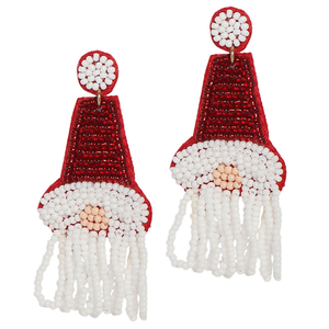 Pendientes colgantes de moda para mujer de diseñador, cuentas de semillas de ganchillo hechas a mano, joyería artificial multicolor, venta al por mayor - Product Image 1