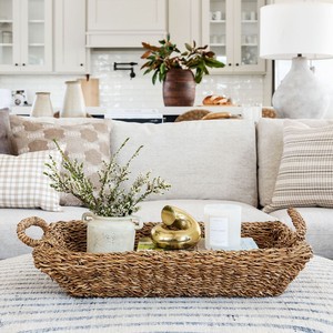 Plateau de service en herbe de mer, prix le plus bas, plateaux de service en herbe de mer, contenants décoratifs pour aliments et boissons - Product Image 6