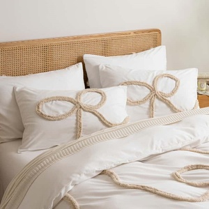 Đa-Màu Sắc Hiện Đại Vua Kích Thước Duvet Cover Set 3Pcs Trọng Lượng Nhẹ 100% Polyester Bộ Đồ Giường 2 Vỏ Gối Mềm Tufted Thiết Kế Chèn - Product Image 3