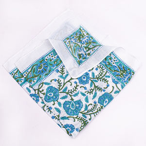 Bandana carré en coton écologique de qualité supérieure, imprimé floral, respirant, doux pour la peau, pour la tête, le cou et le visage - Product Image 2