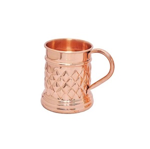 Taza de cobre para mesa para el hogar, de diseño único taza de café, taza de cobre hecha a mano con mango de latón, calidad hecha a mano pulida brillante - Product Image 3